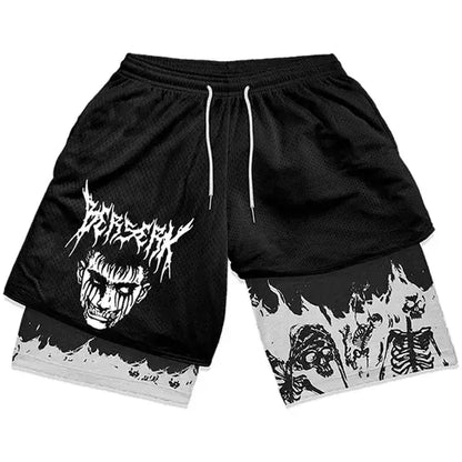 Y2K Men’s Anime Gym Shorts