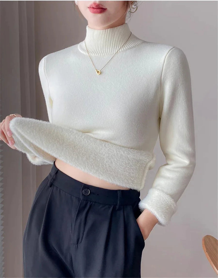 Thick Elastic Turtleneck for Women