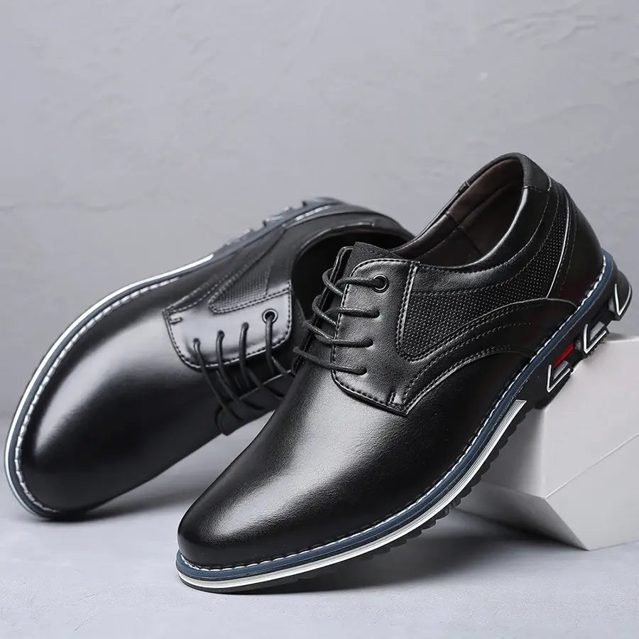 Retro Men Shoes Business Brand Leather Shoes