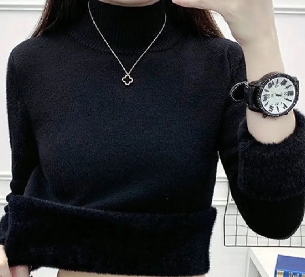 Thick Elastic Turtleneck for Women